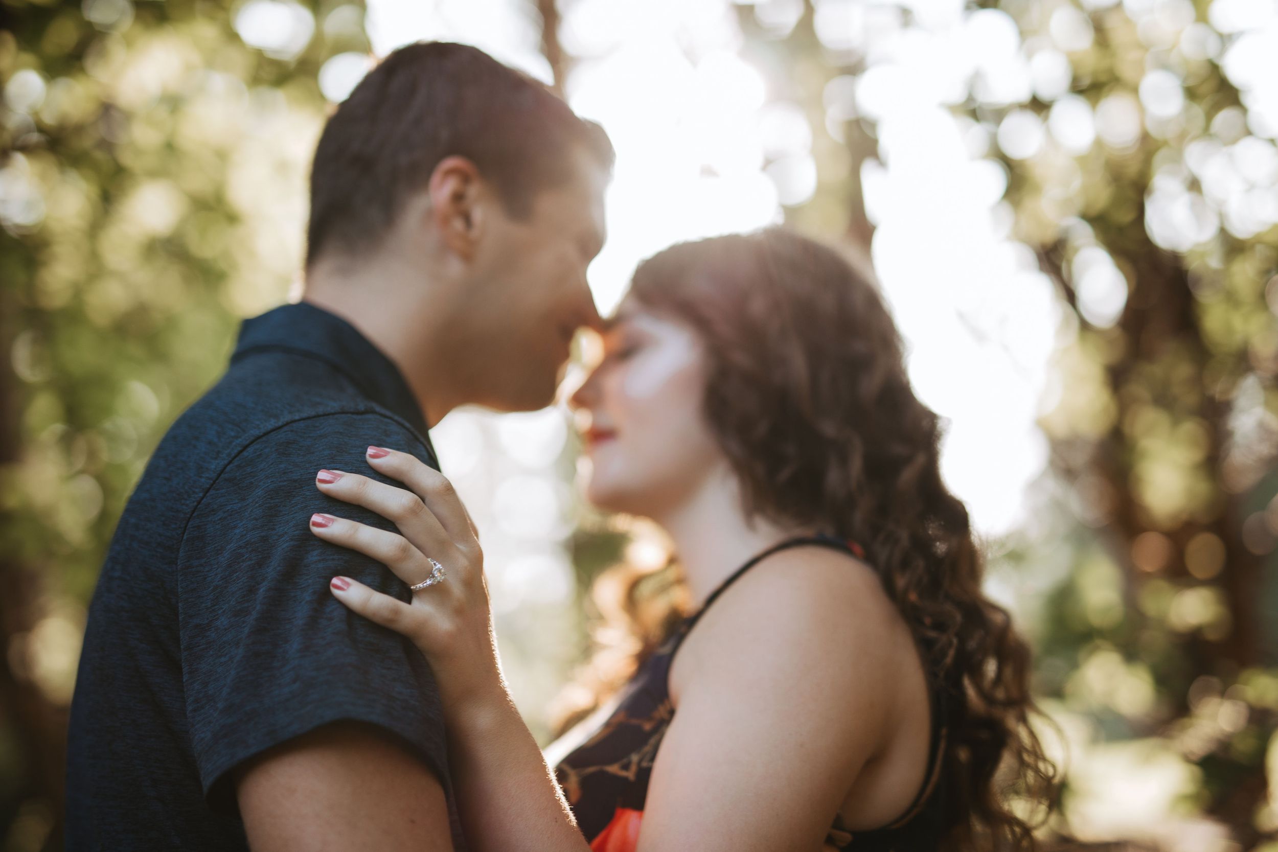 Ramapo College Engagement photos fairytale woodland
