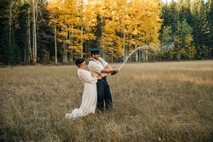outdoor wedding adventure in Montana