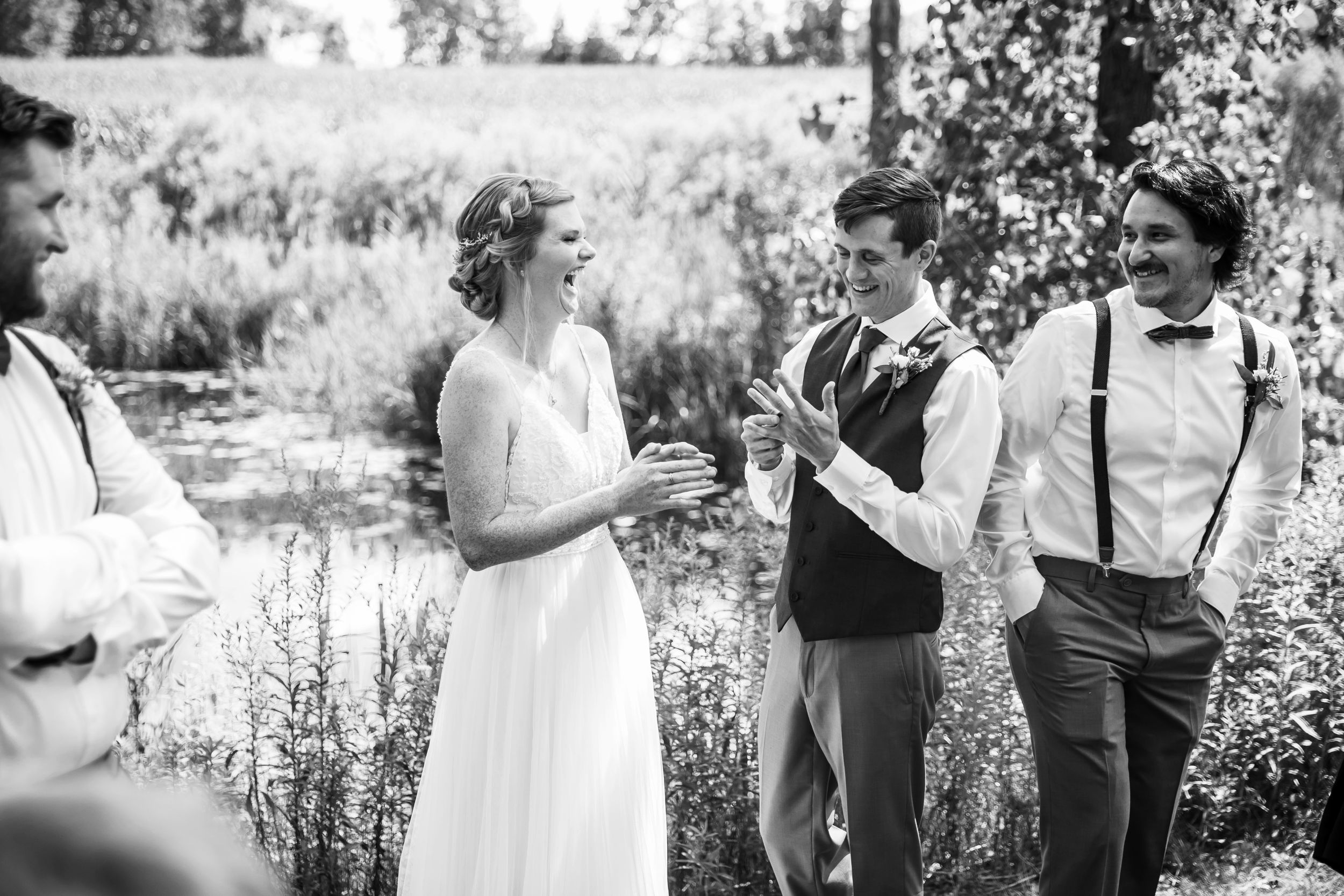 Charming rustic backyard wedding in Mount Brydges Ontario by London photographer Shawn Van Daele