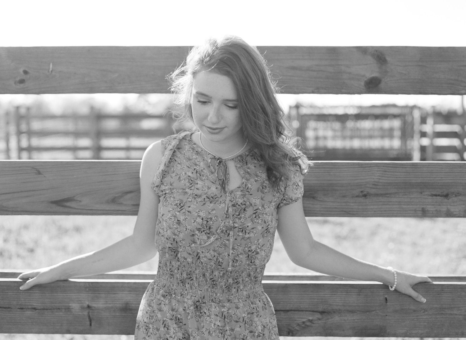 Louisiana senior portrait photography of a Franklinton High School student on her family farm