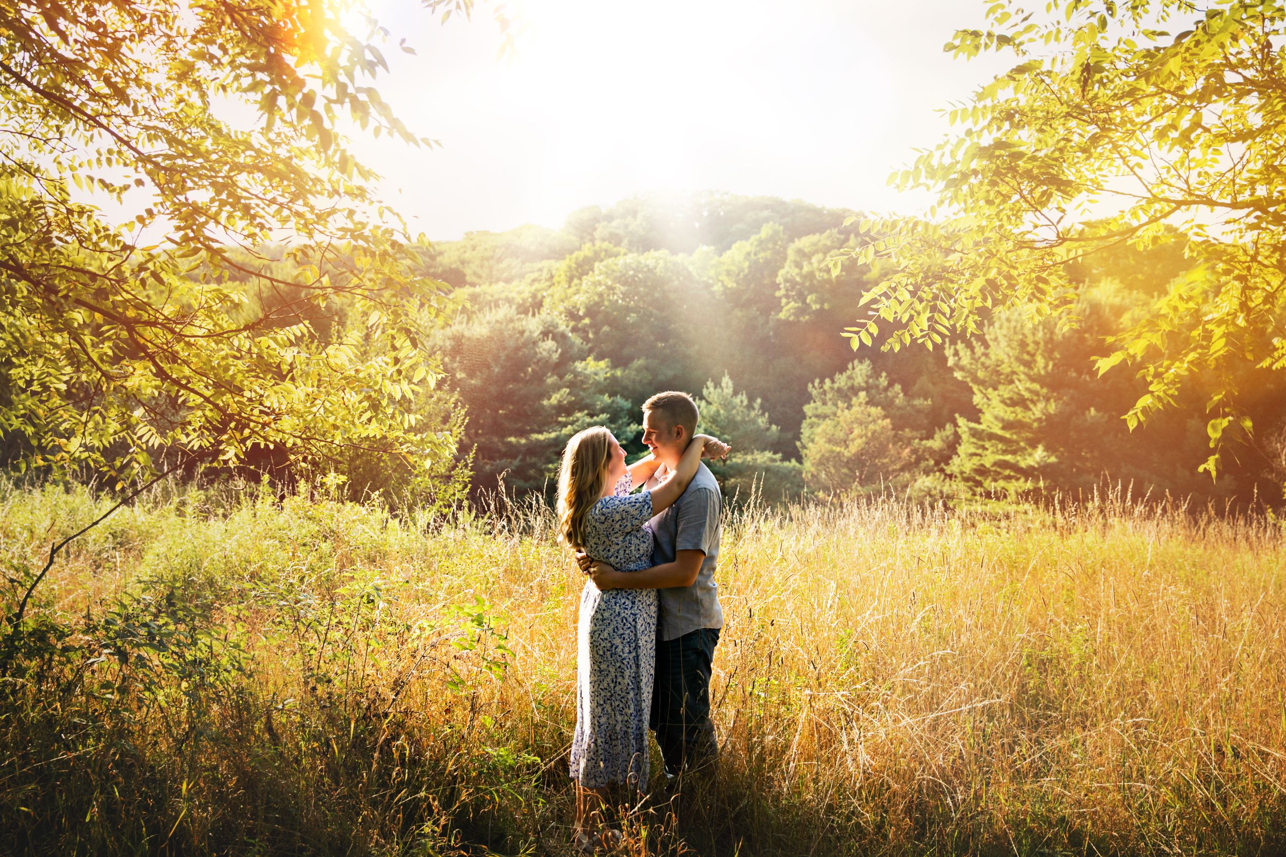 Dreamy summer engagement photos in Dundas and Ancaster Ontario by London wedding photographer Shawn Van Daele