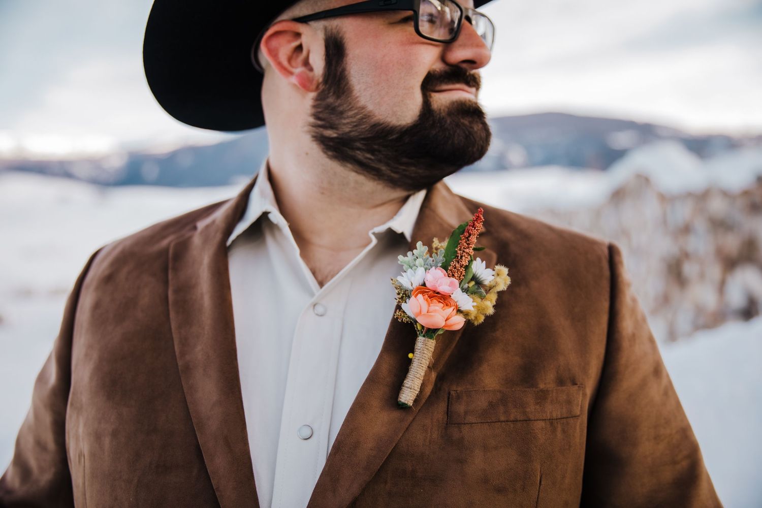 First Look for Jackson Hole, WY Elopement by Carli Layton Photography, a Texas Elopement Photographer.