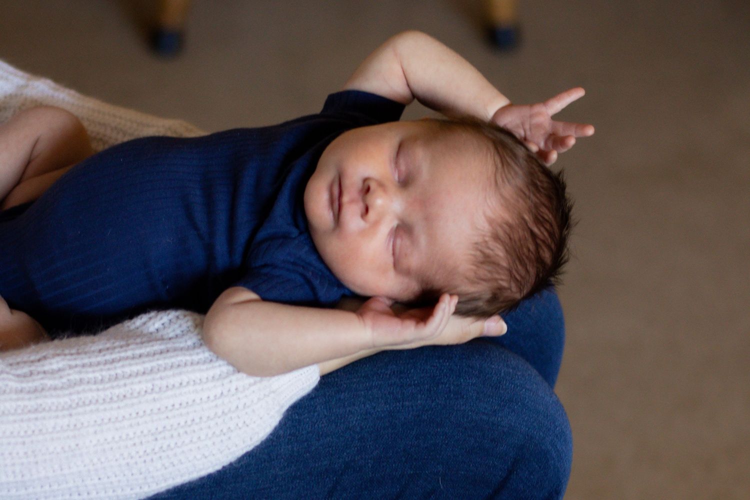 Stretching newborn baby pictures