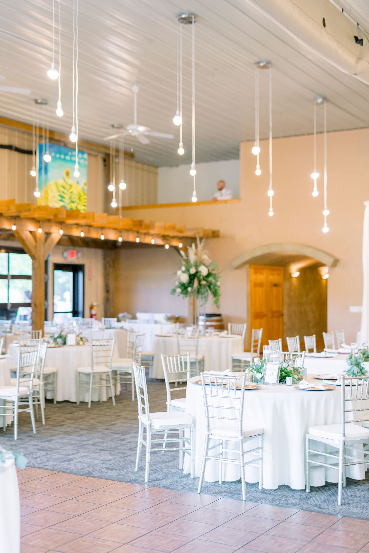 Vineyard photos with white willow events at Prairie Moon Winery wedding in Ames, Iowa