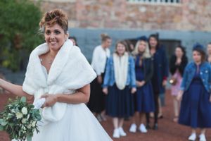 lancer de bouquet mariage