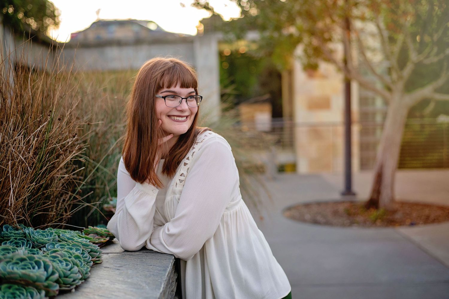 high school senior girl at uc davis