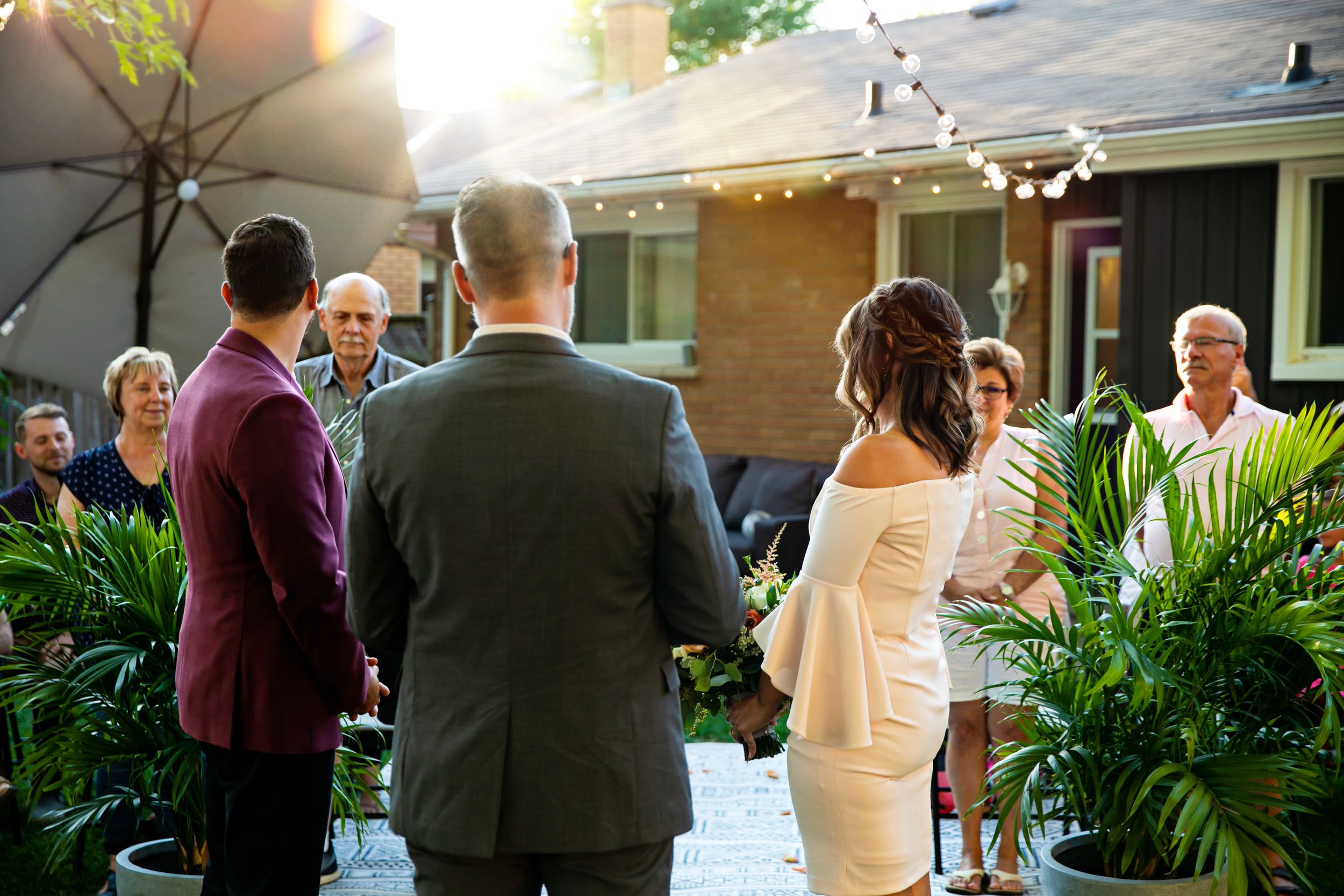 London Ontario Surprise Backyard Pop Wedding Photography by Shawn Van Daele