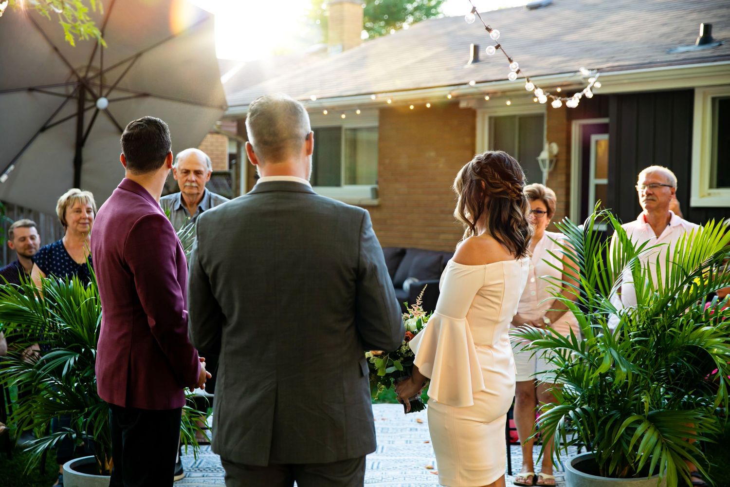 London Ontario Surprise Backyard Pop Wedding Photography by Shawn Van Daele