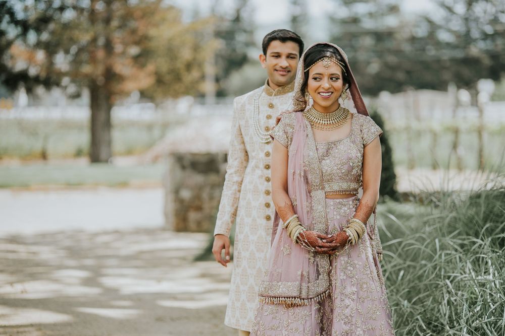 rebecca skidgle photography northen california napa wedding photographer first look bride groom romantic livermore