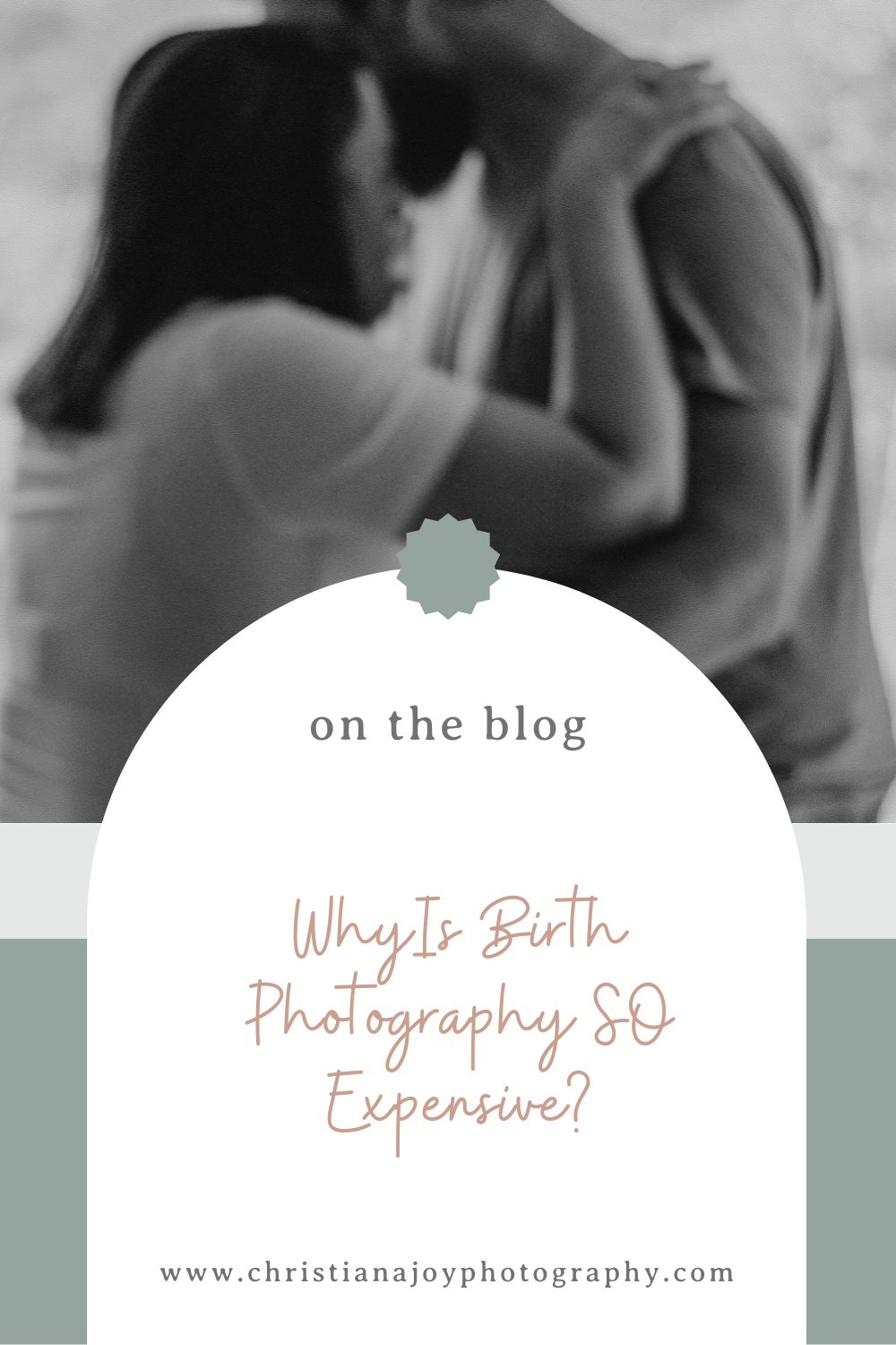 A Pinterest graphic of a dad supporting a mom in labor. Birth photography by Zanesville Birth Photographer