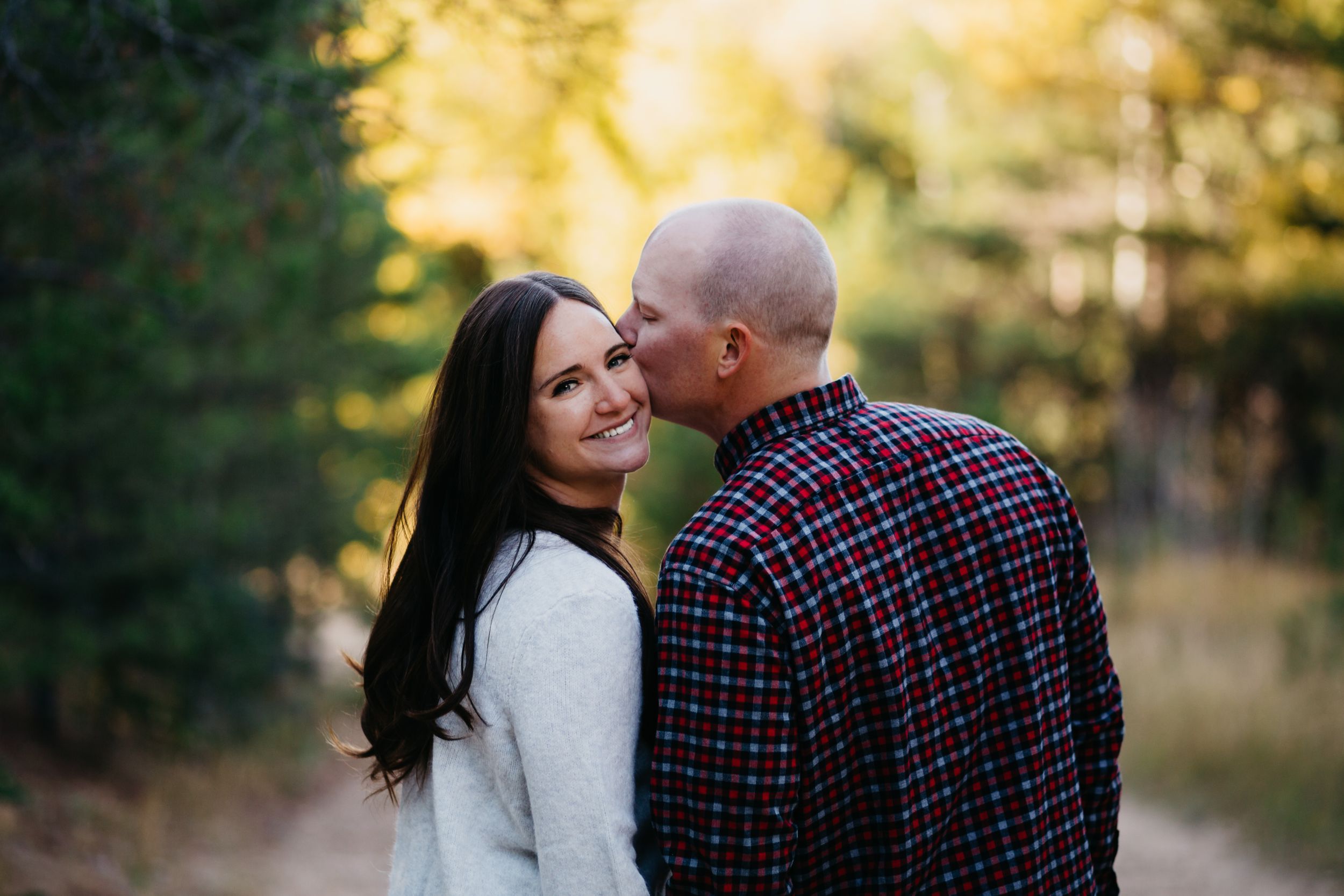 Cute pose engagement session couple ideas Colorado Wedding