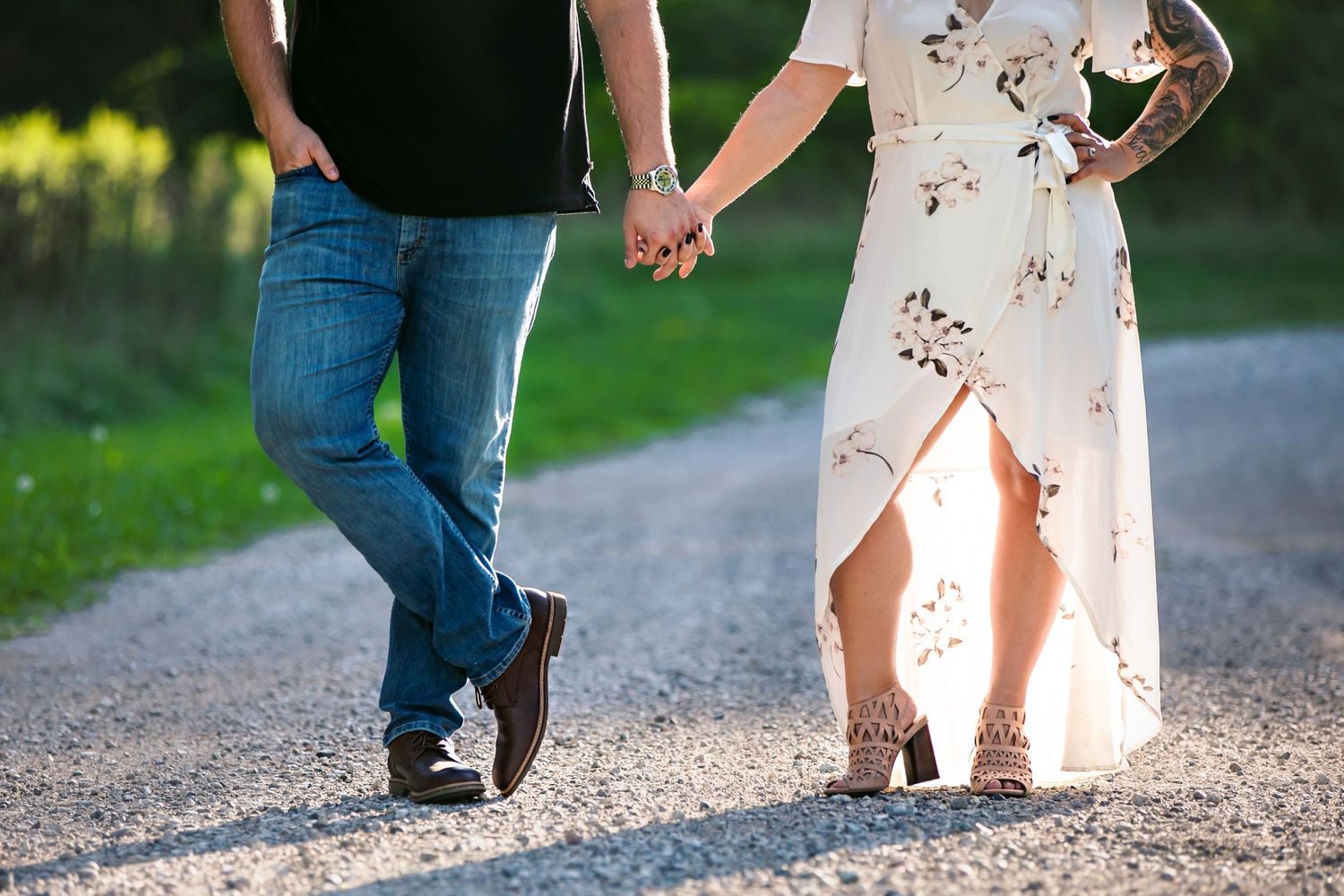 Cute and quirky engagement photos at Fanshawe Conservation Area London Ontario by wedding photographer Shawn Van Daele