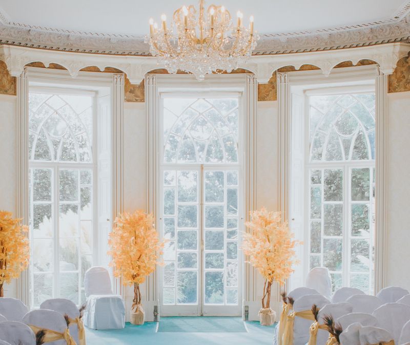 Wedding ceremony venue at Upton Country Park