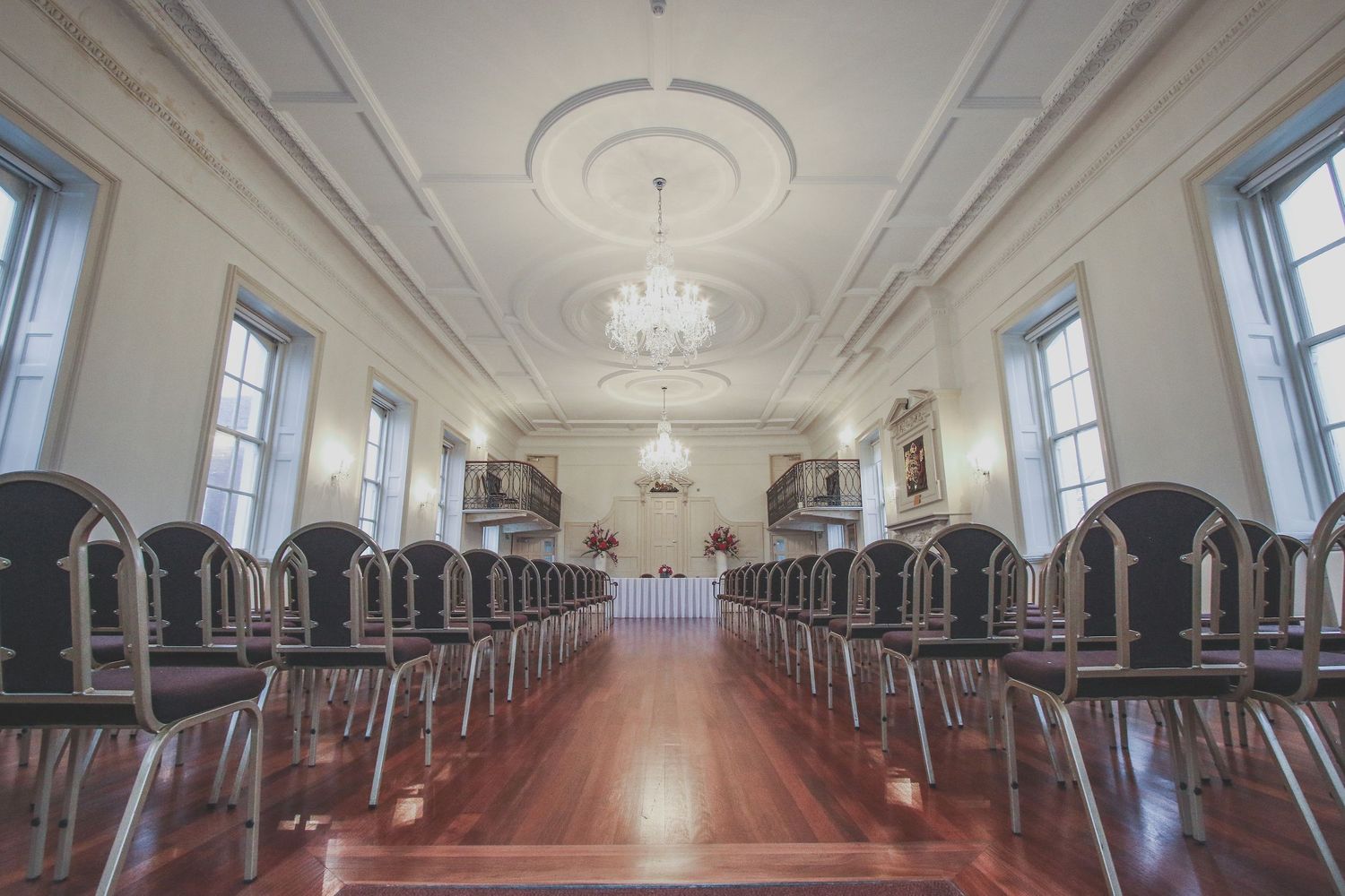 Interior of The Guildhall Registry Office in Poole