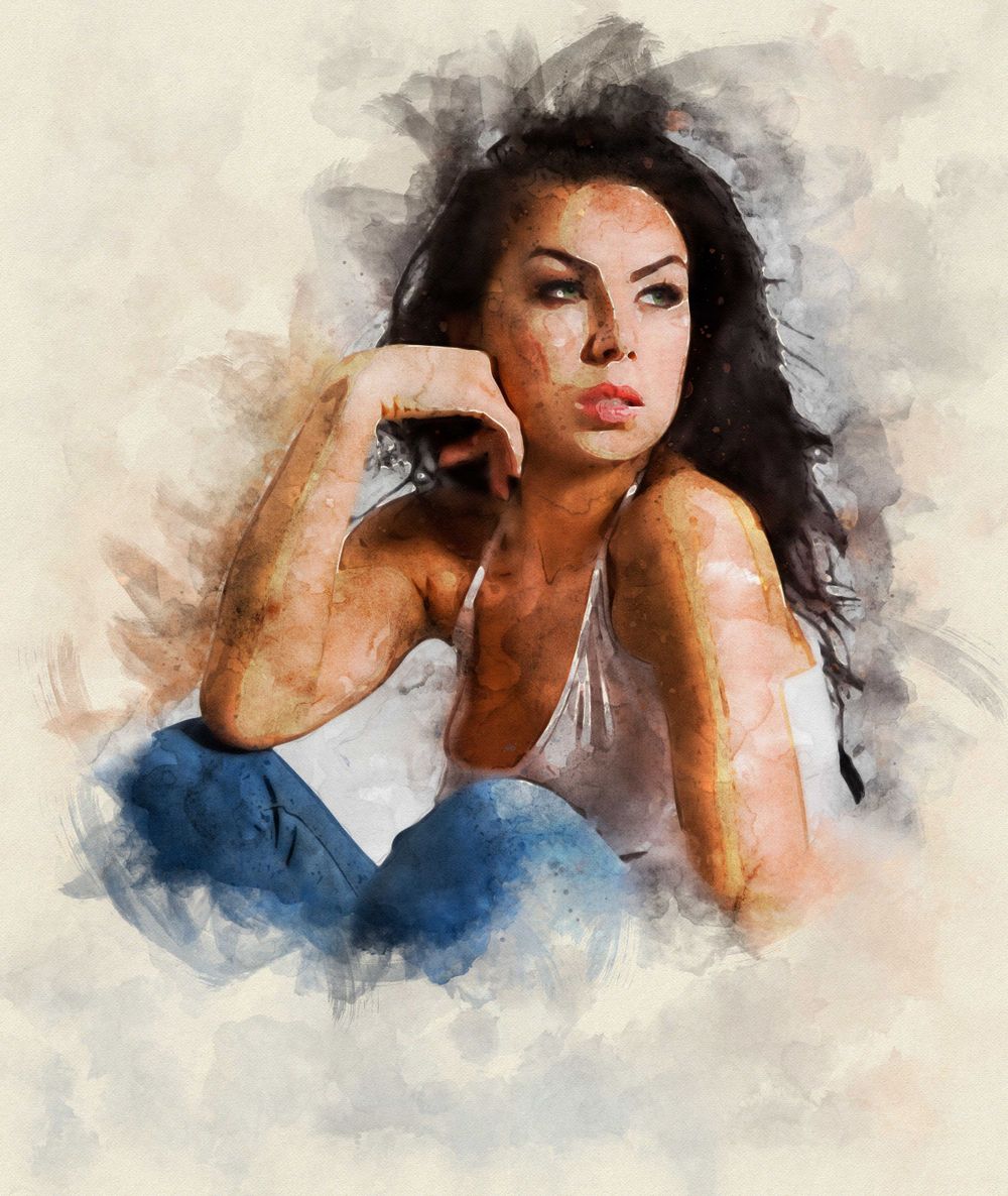 digital water-colour