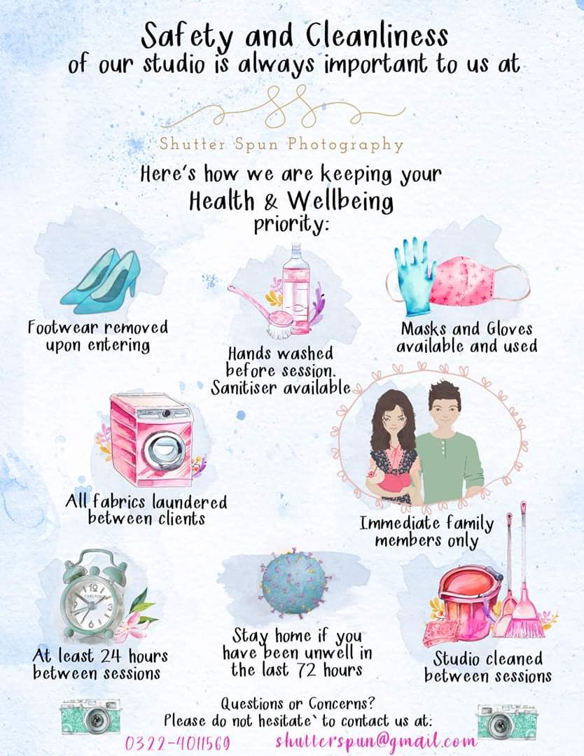 Newborn photography safety protocols