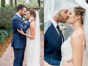 bride and groom portraits , veil photos , bride and groom wedding photos