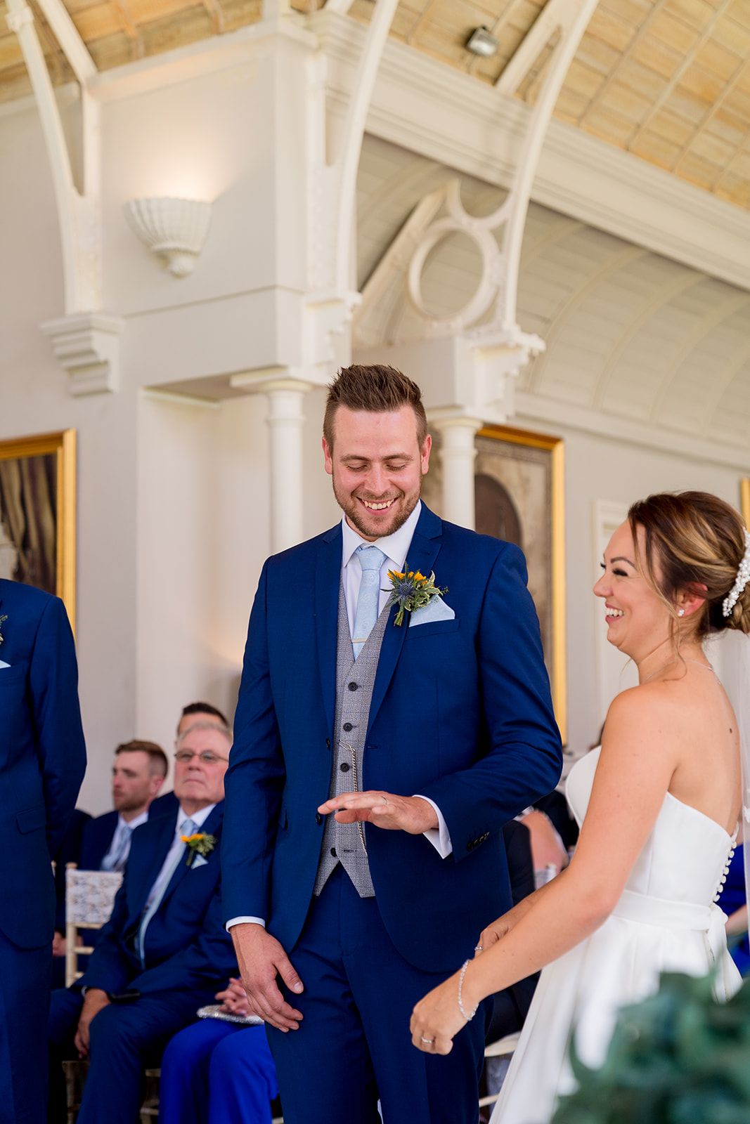happy groom