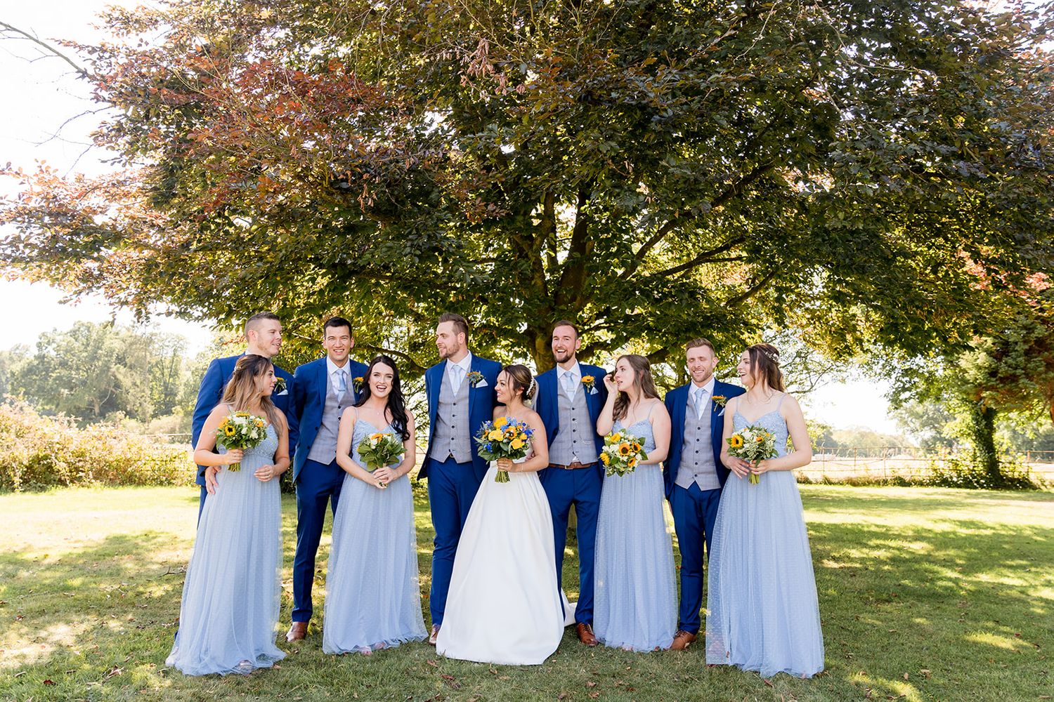 bridal party group photos