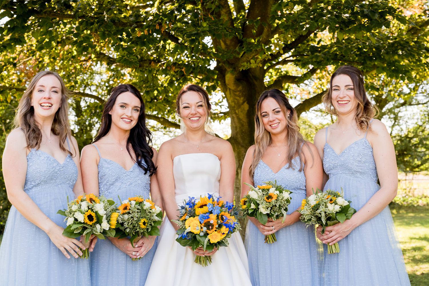 happy bridesmaids group shots