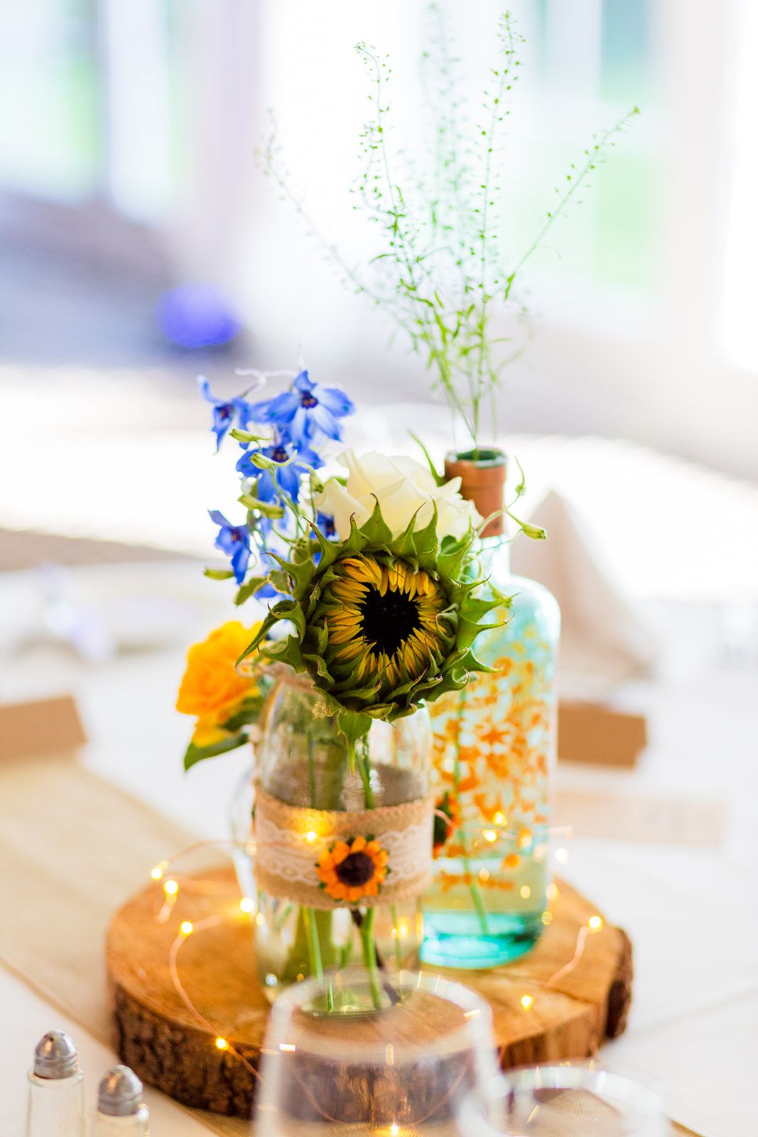 sunflower centre pieces