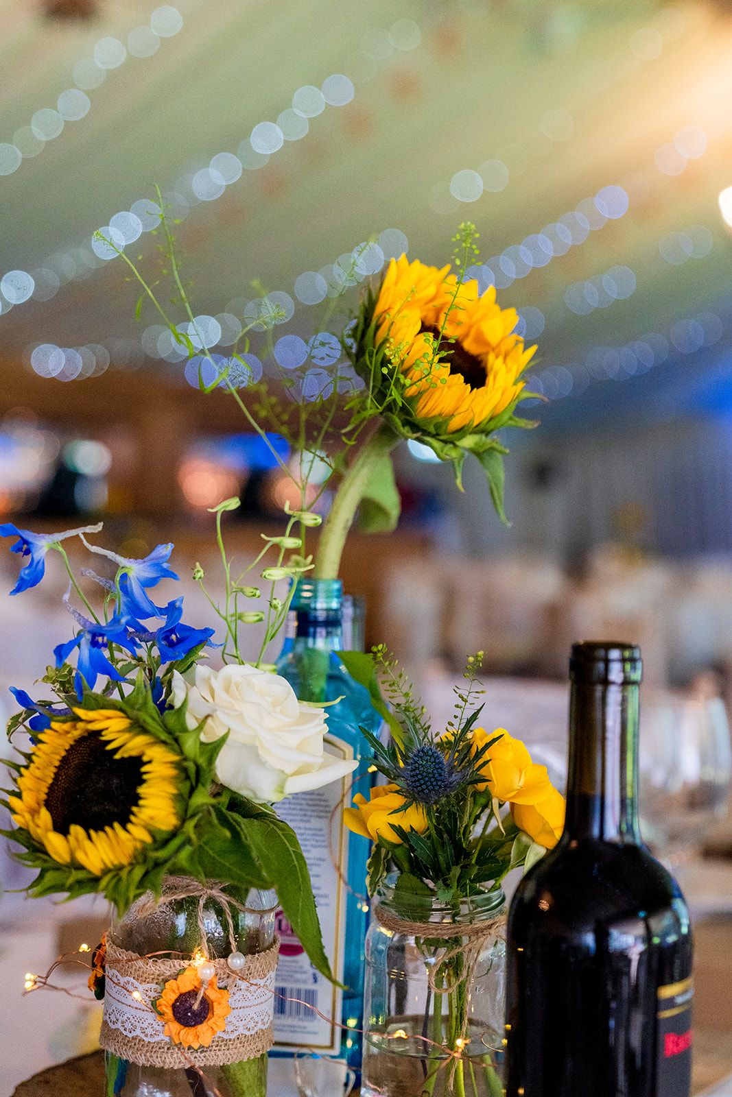 sunflowers wedding decor