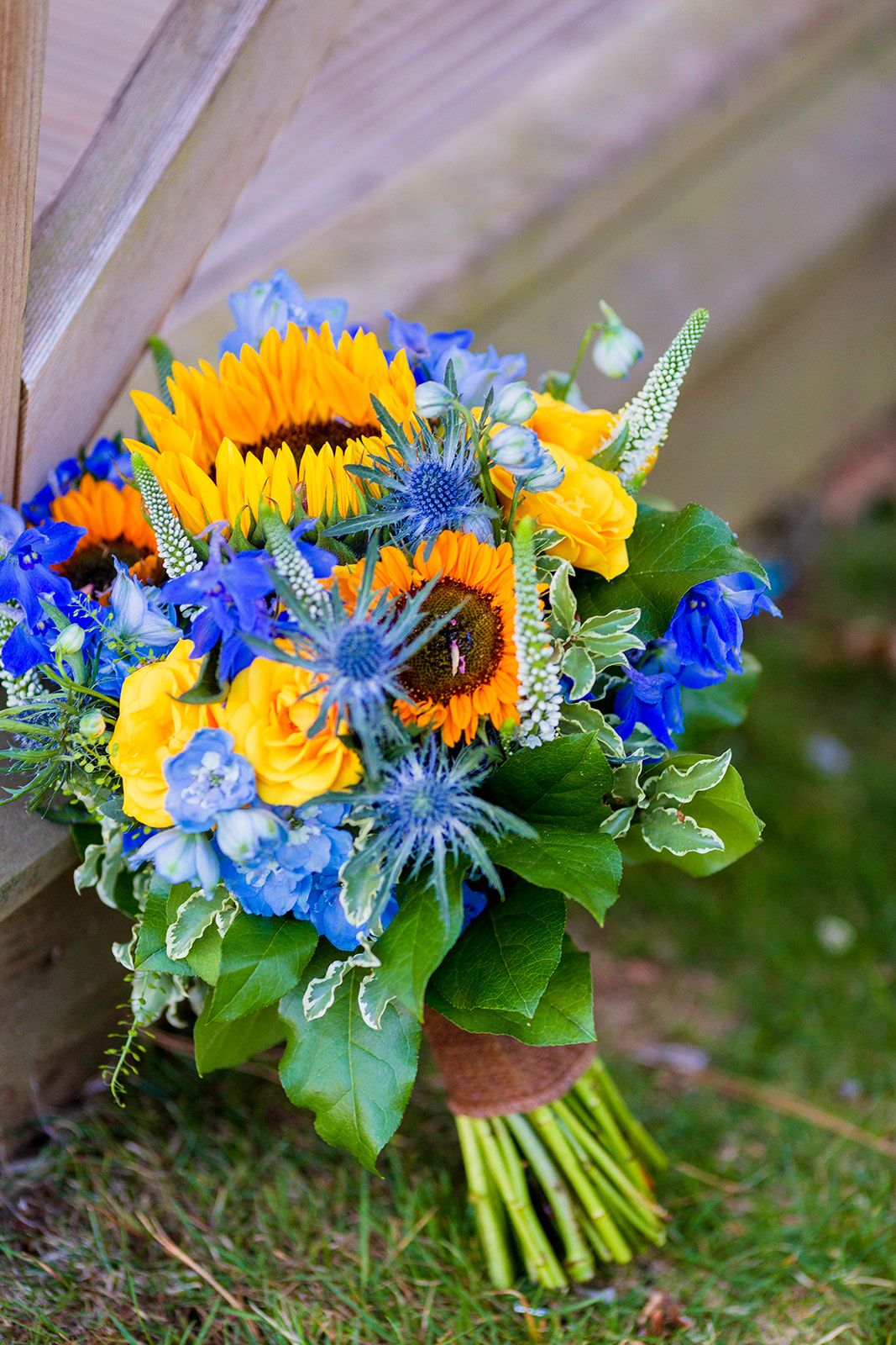 sunflower wedding bouquet