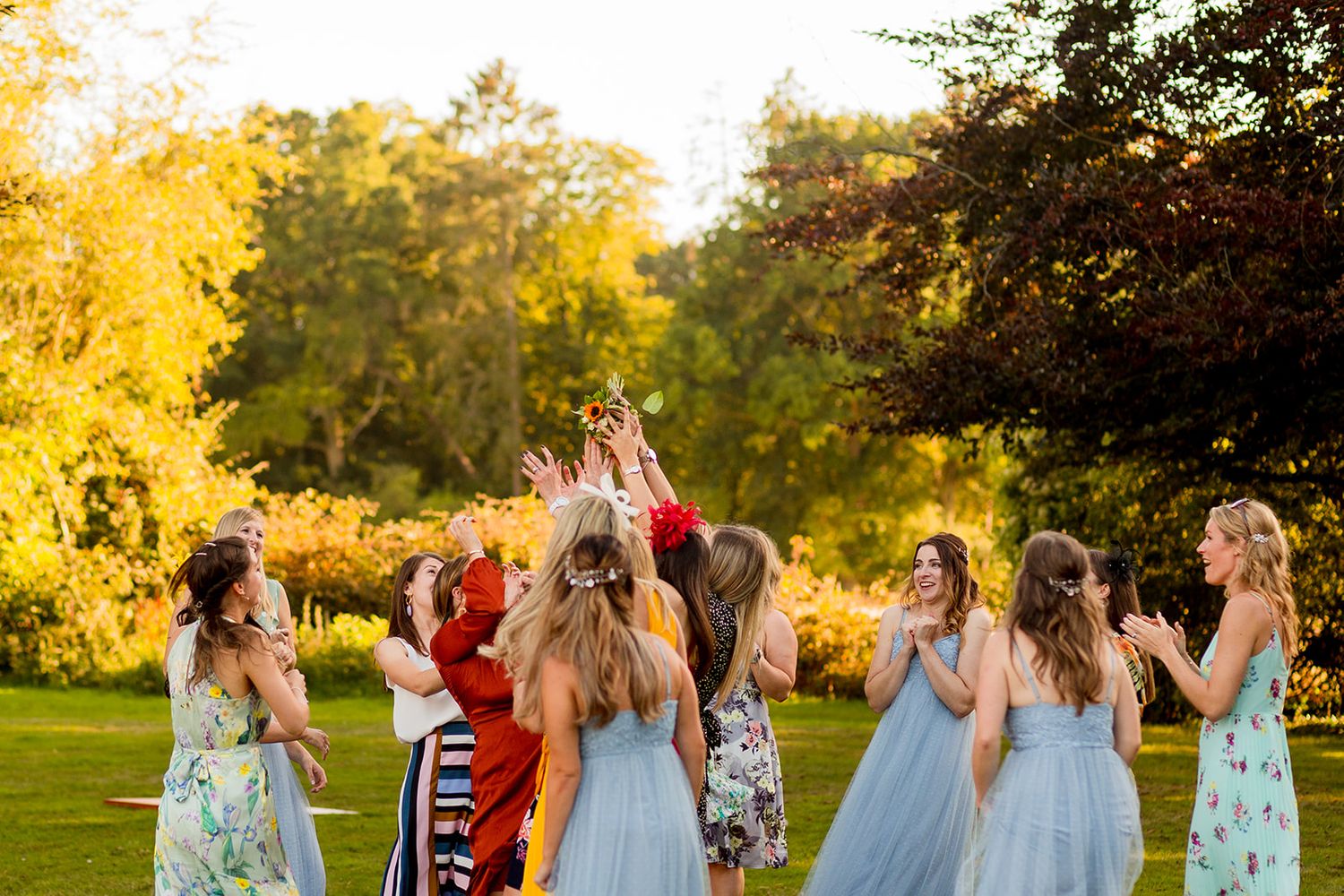 catching the bouquet