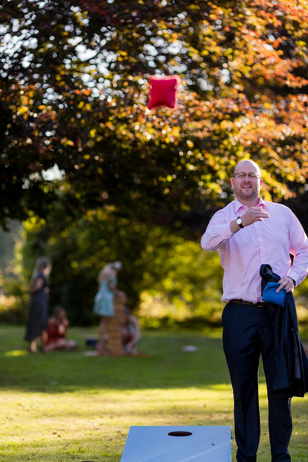 summer garden games wedding reception