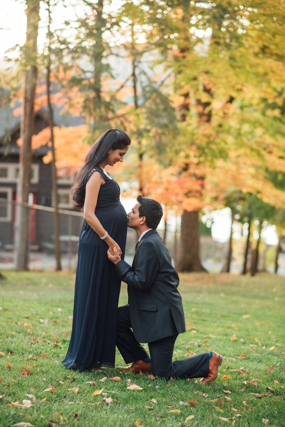 lake george fall maternity shoot