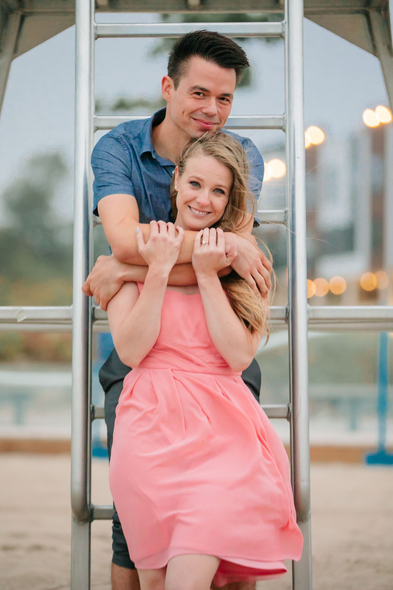 Grand Bend Beach Ontario engagement photos by Shawn Van Daele