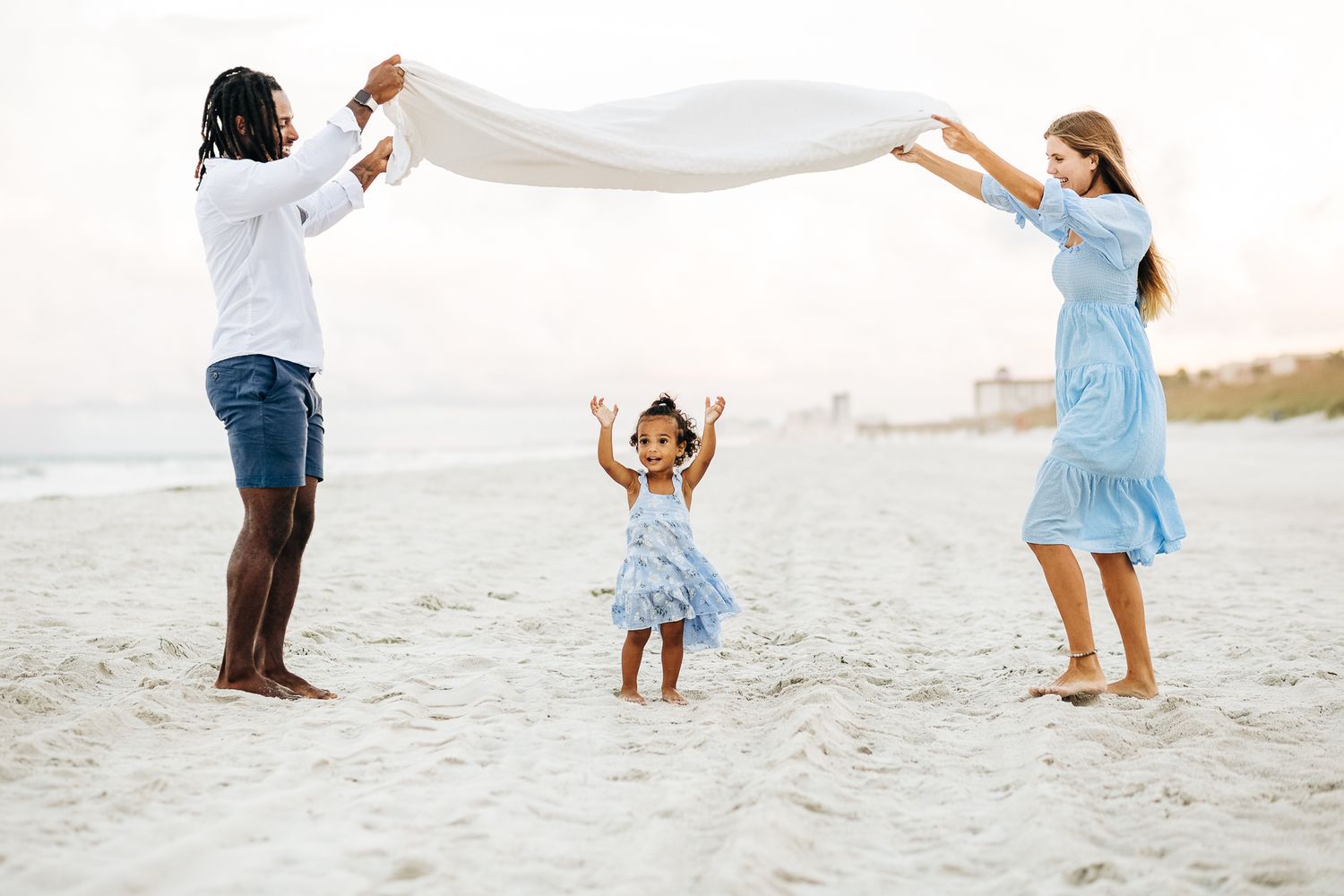 Sunset Family Photography at Atlantic Beach Florida by Barry Mickler Photography
