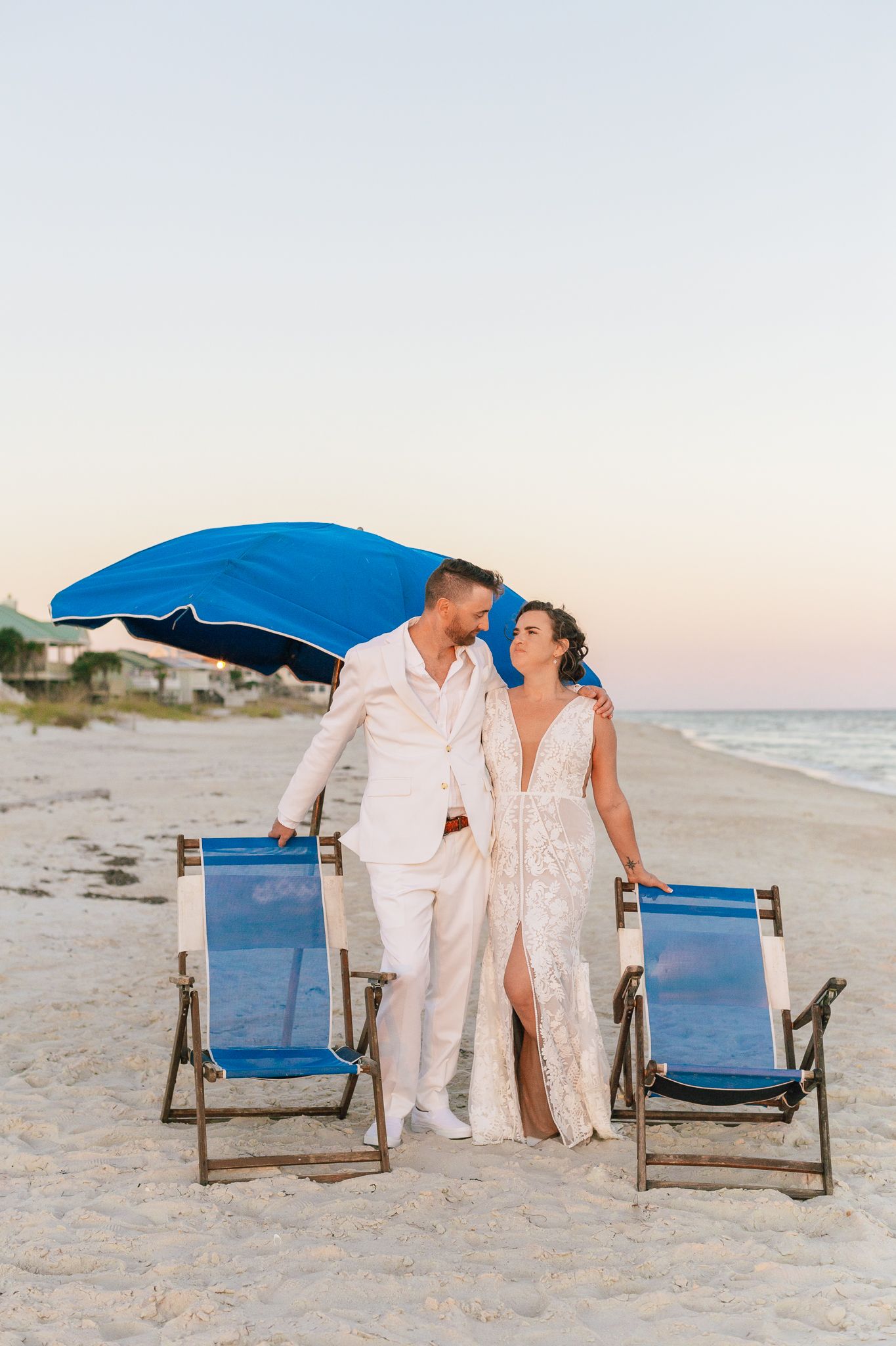 Beautiful Beach Wedding Photography at St. George Island Florida by Barry Mickler