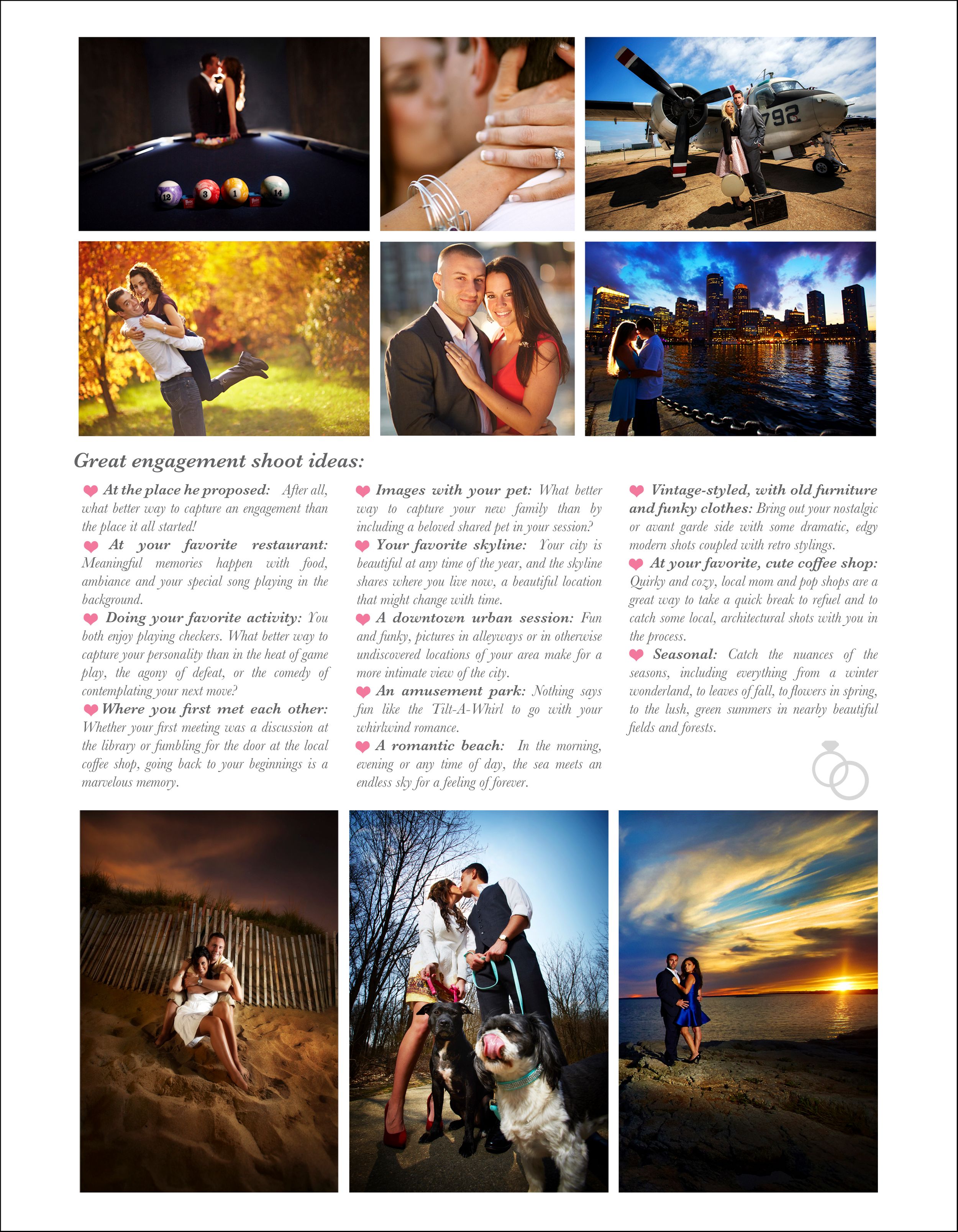 Engagement session ideas for Rhode Island Massachusetts and Connecticut