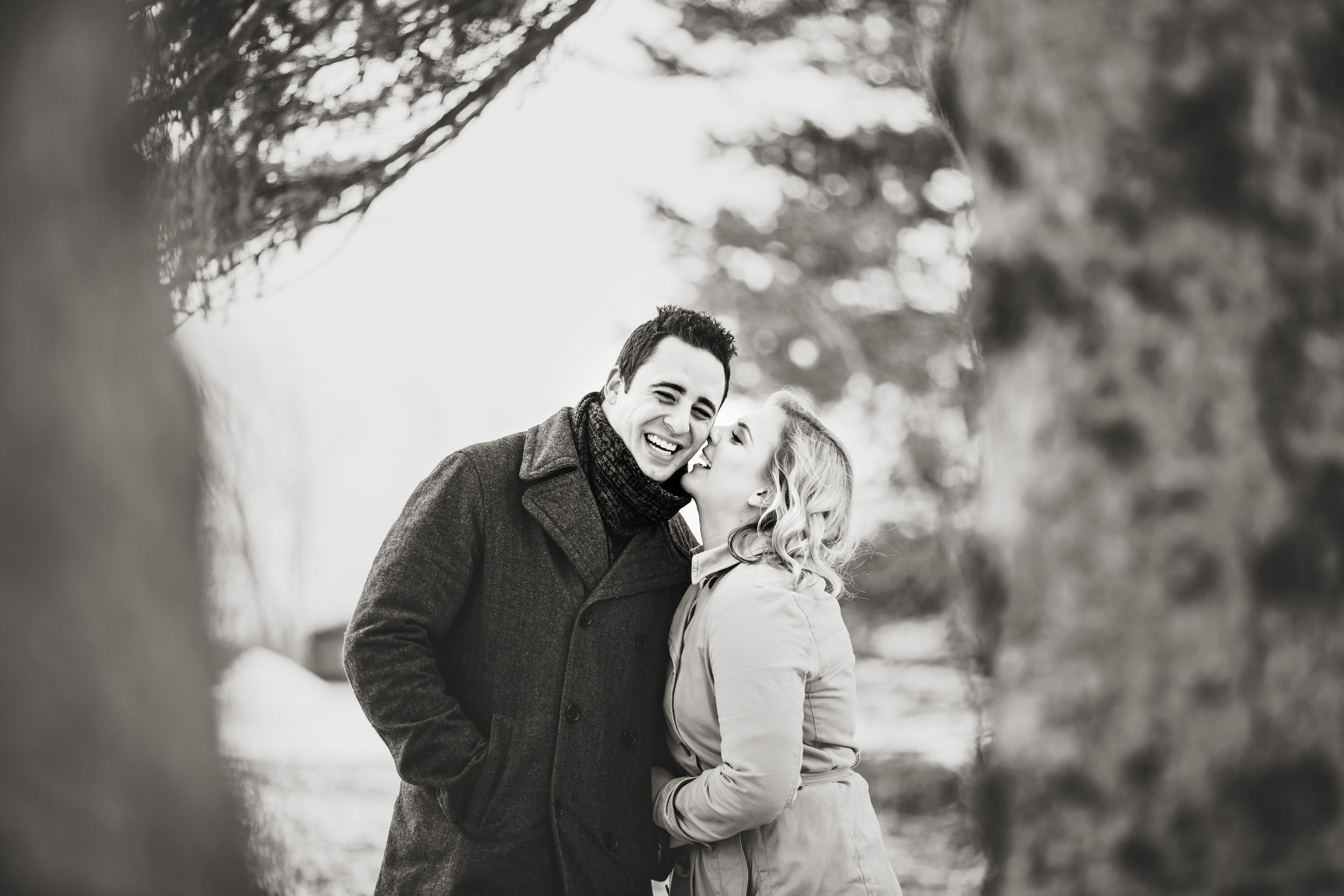 Winter Engagement Photos Arva Mill London Ontario Photographer Shawn VanDaele
