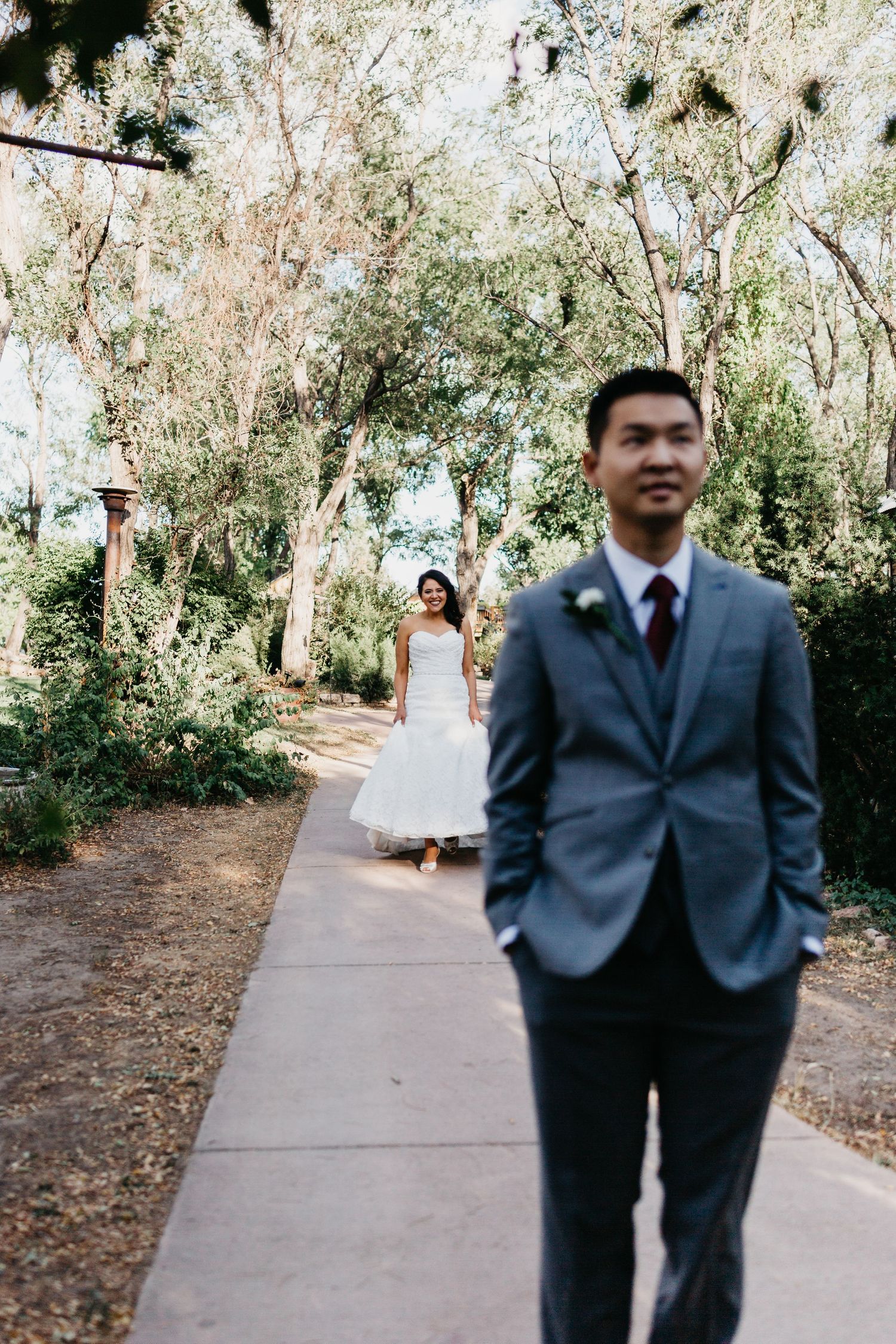 Colorado Springs Wedding Photography, Hillside Gardens, Colorado Springs, Wedding photographer Colorado, First Look Idea