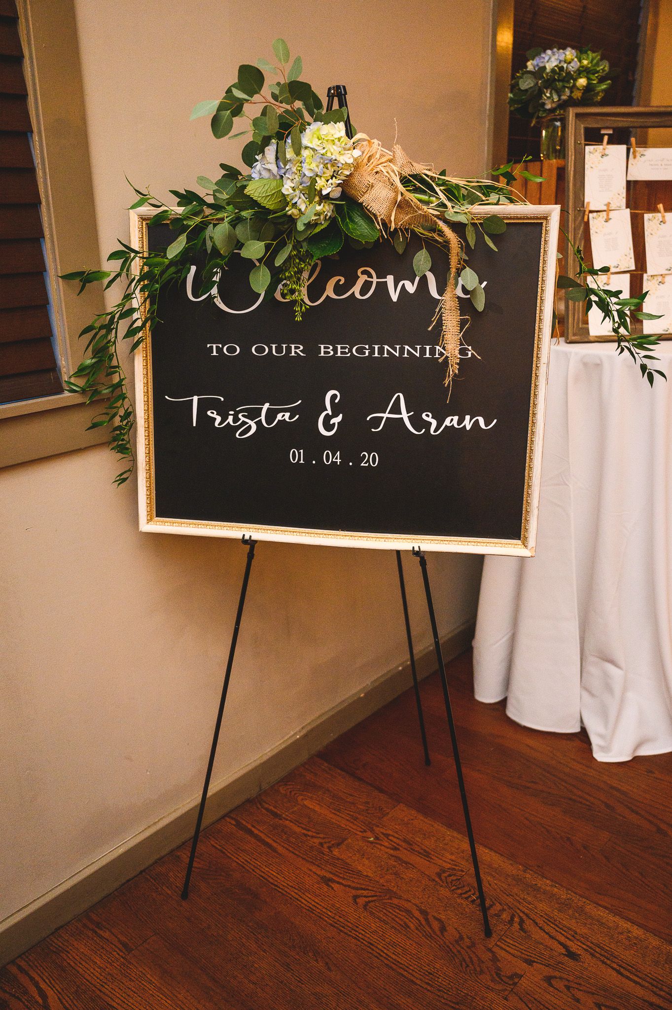 wedding details at B2 bistro point pleasant