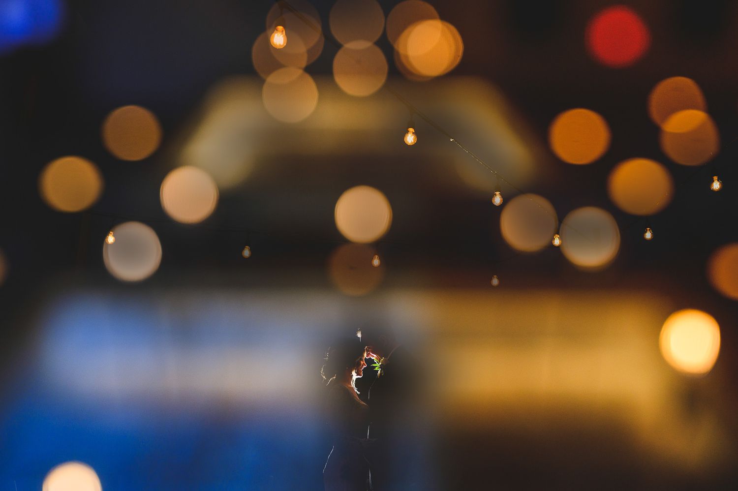 double light exposure of bride and groom at b2 bistro point pleasant
