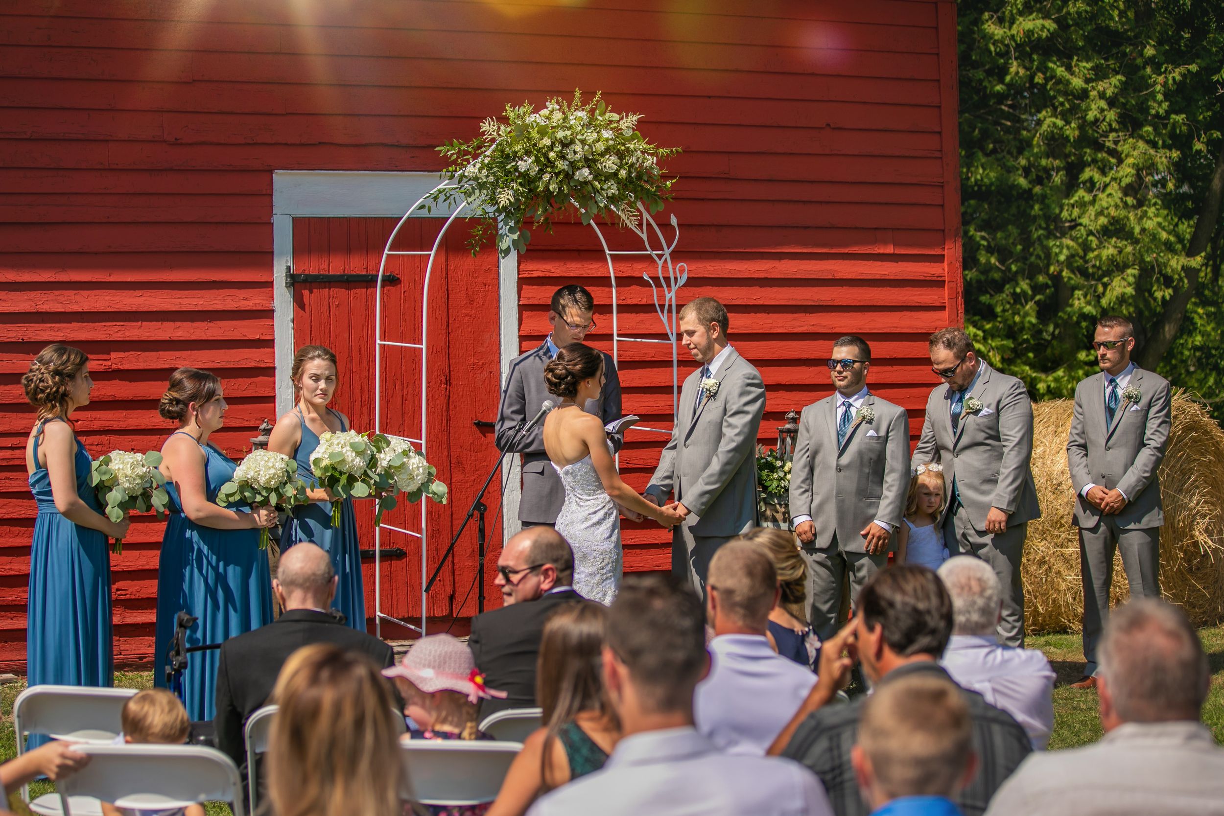 Rustic Backyard Farmhouse Wedding Photos Colborne Ontario by Shawn Van Daele
