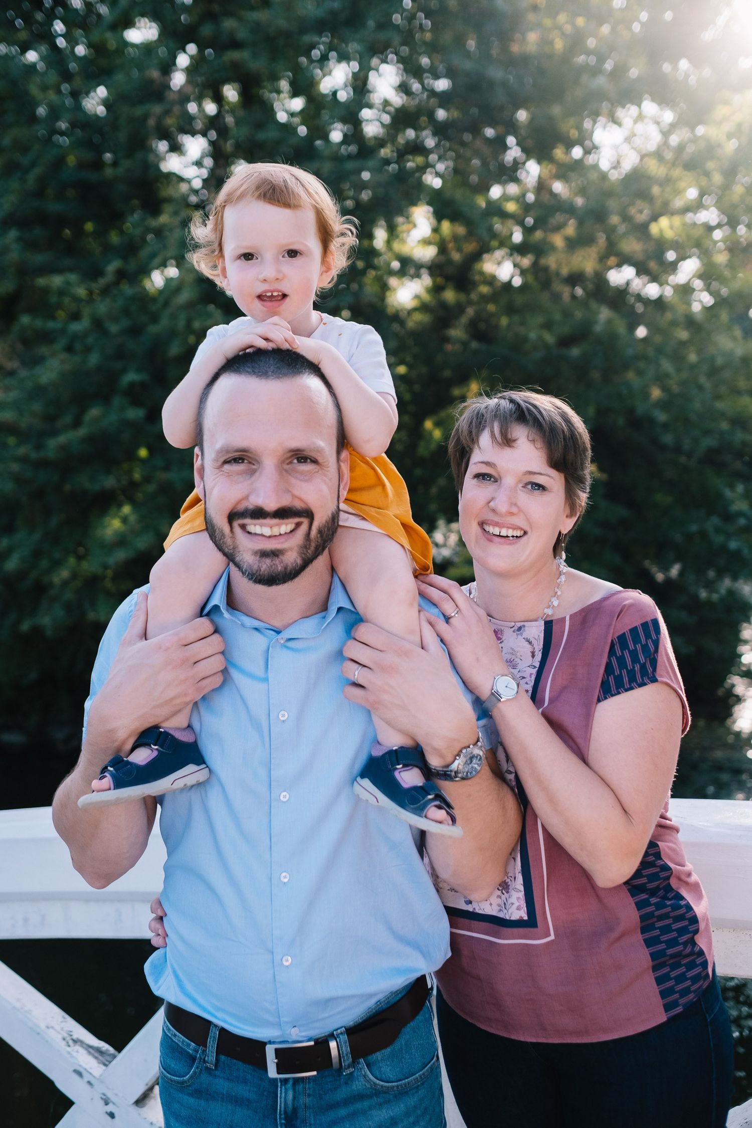 Familienbild im Schwetzinger Schlosspark