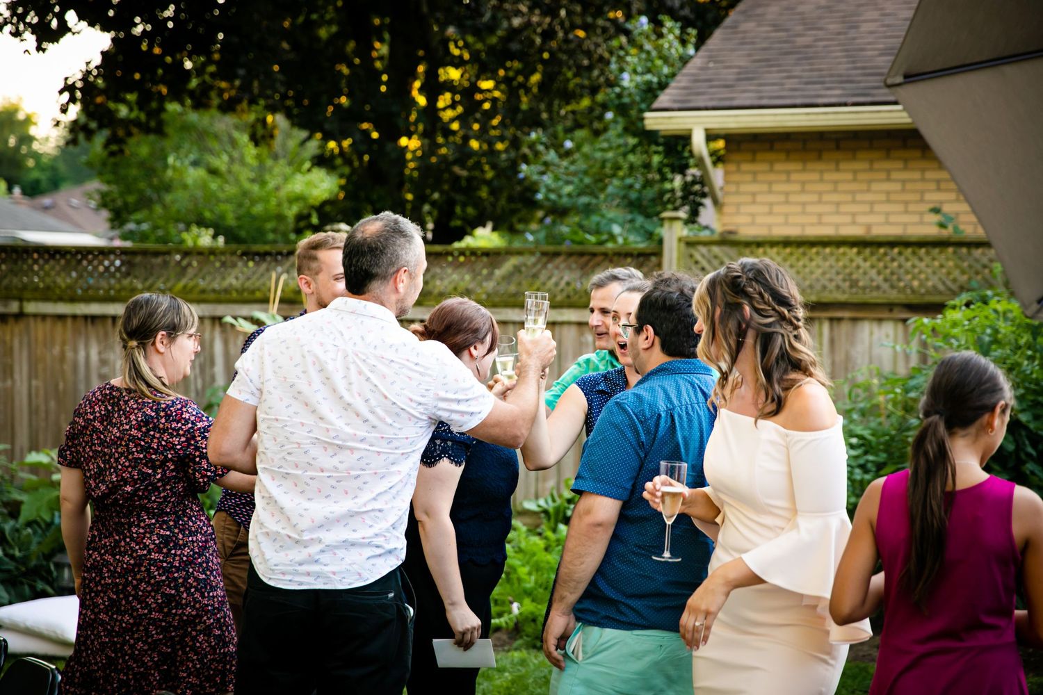 London Ontario Surprise Backyard Pop Wedding Photography by Shawn Van Daele