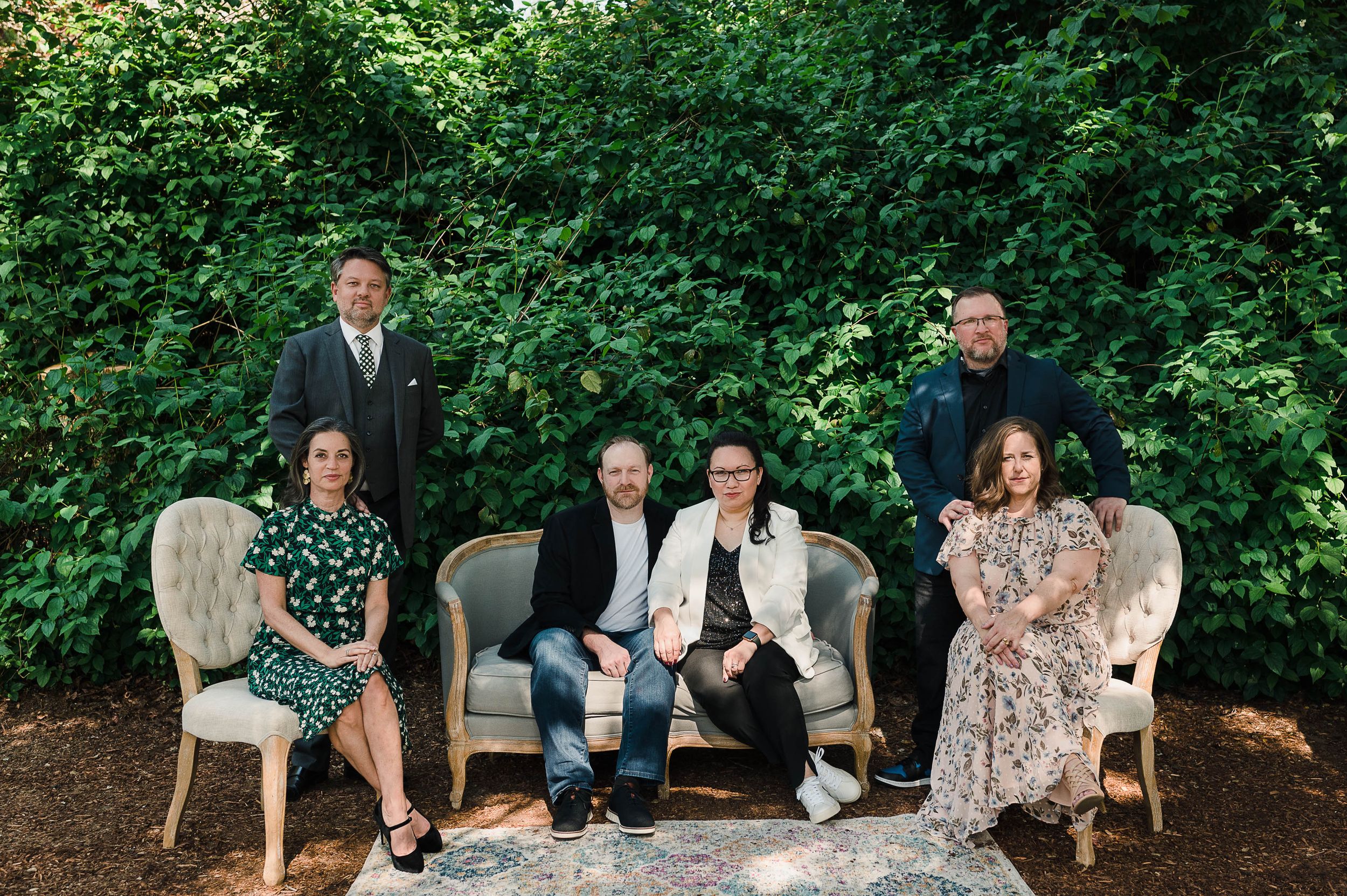 Editorial style portrait with Scot, Liz and their friends