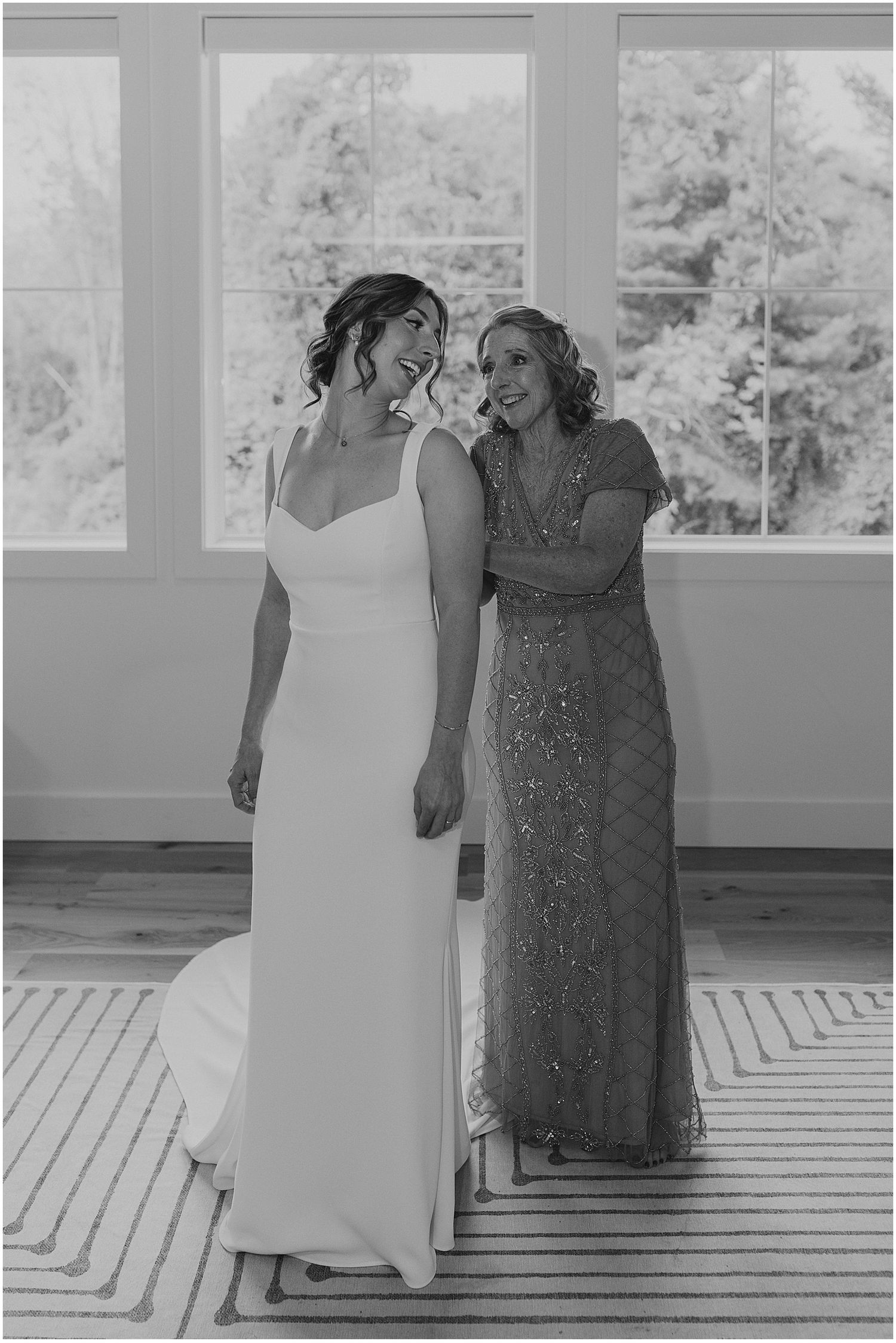 Bride getting ready for her NH wedding