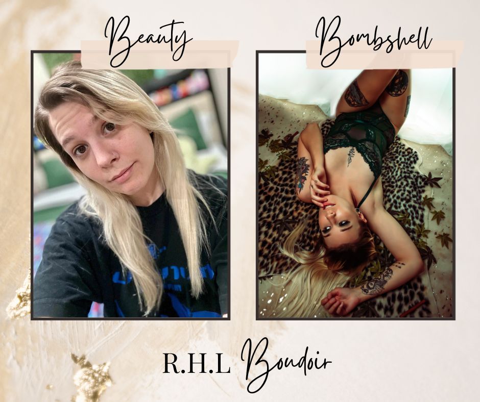 Before-and-after boudoir glow-up | Real transformation at R.H.L Boudoir in Venice FL