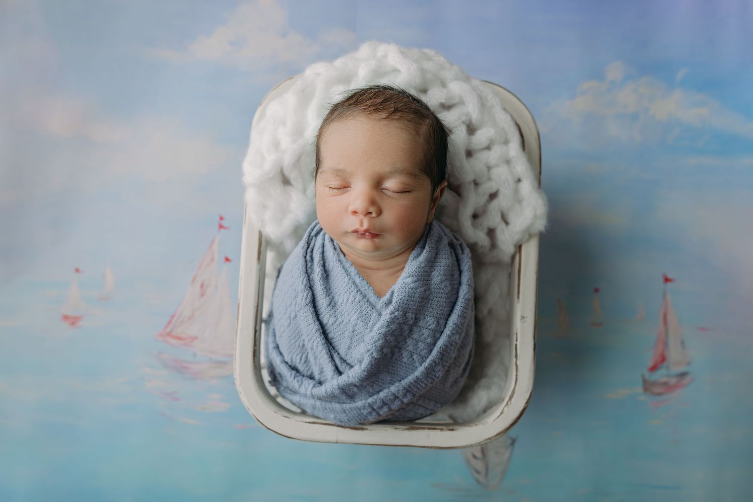 twin newborn photoshoot baby boy