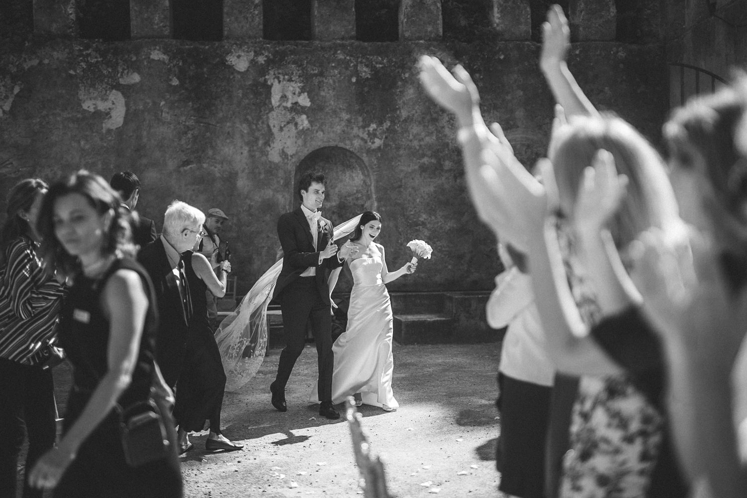Romantic French destination wedding in Portugal — captured with cinematic flair at Penha Longa Hotel. By Regina Wedding Photographer Lisbon