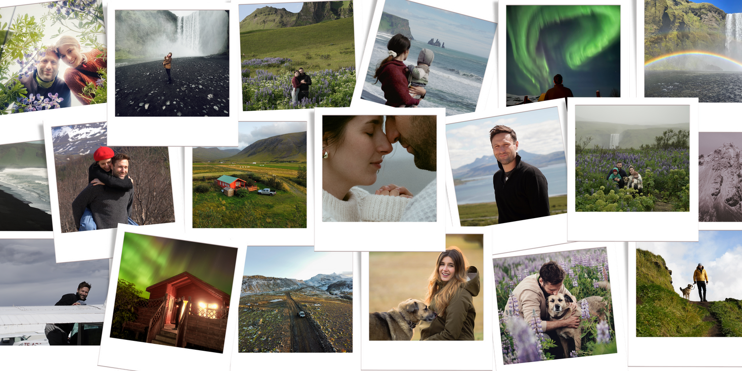 collage of polaroids