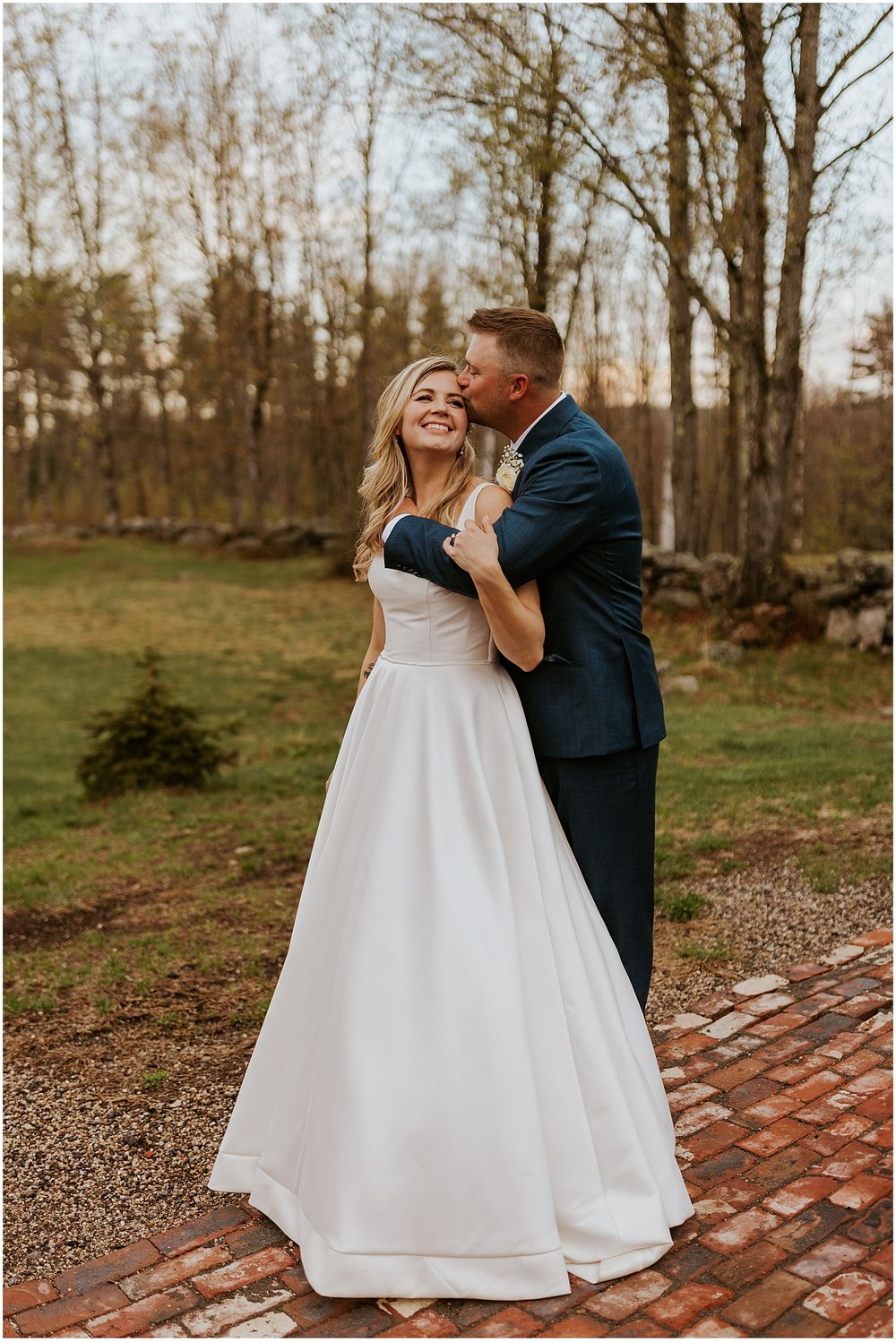 Bride and groom at The Preserve at Chocorua