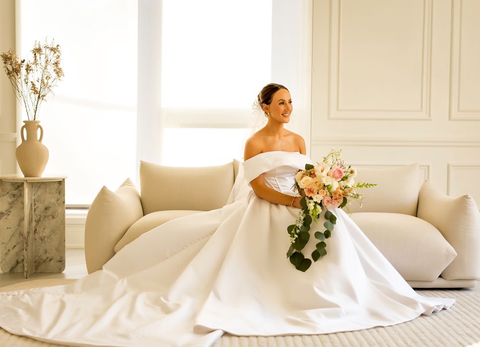 Editorial bride portrait, high-fashion, Toronto studio