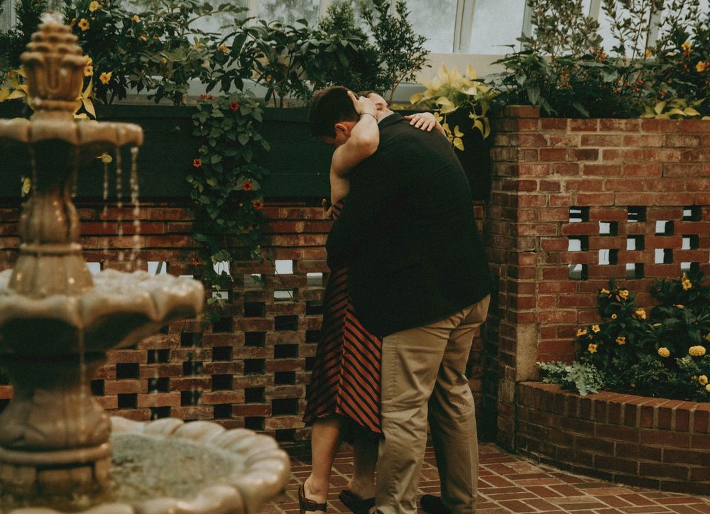 a romantic proposal at phipps conservatory pittsburgh photography indiana pa photographer, couple, engagement moody rainy tropical